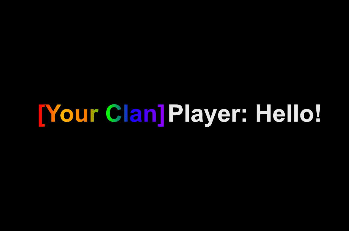 Colored Clan Tag (Lifetime)