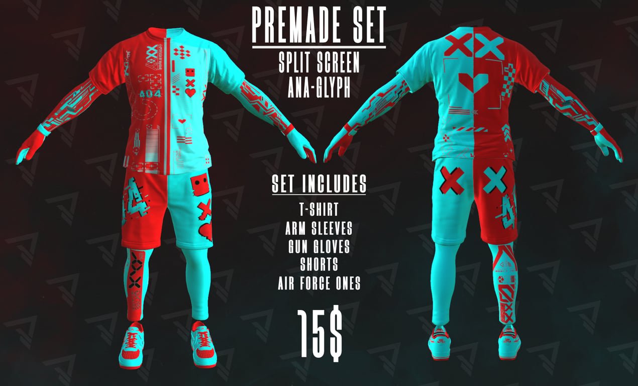 The "Split Screen" Set Varriant - Ana-Glyph