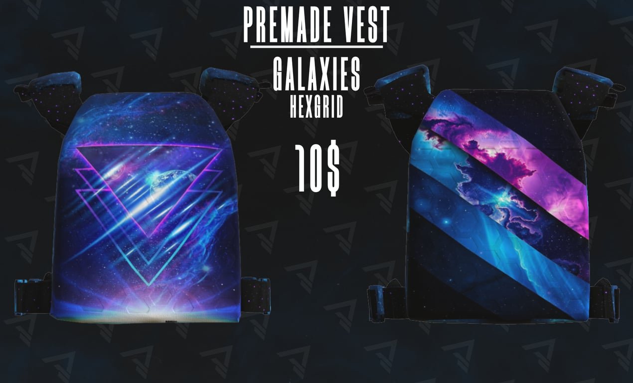 The "Galaxies" Hexgrid Vest