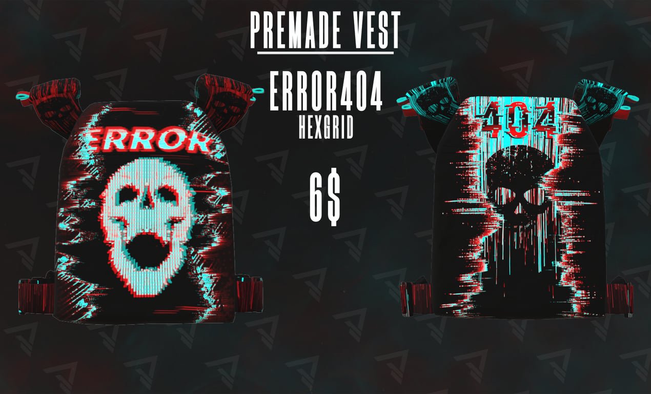 The "ERR0R404" Hexgrid Vest
