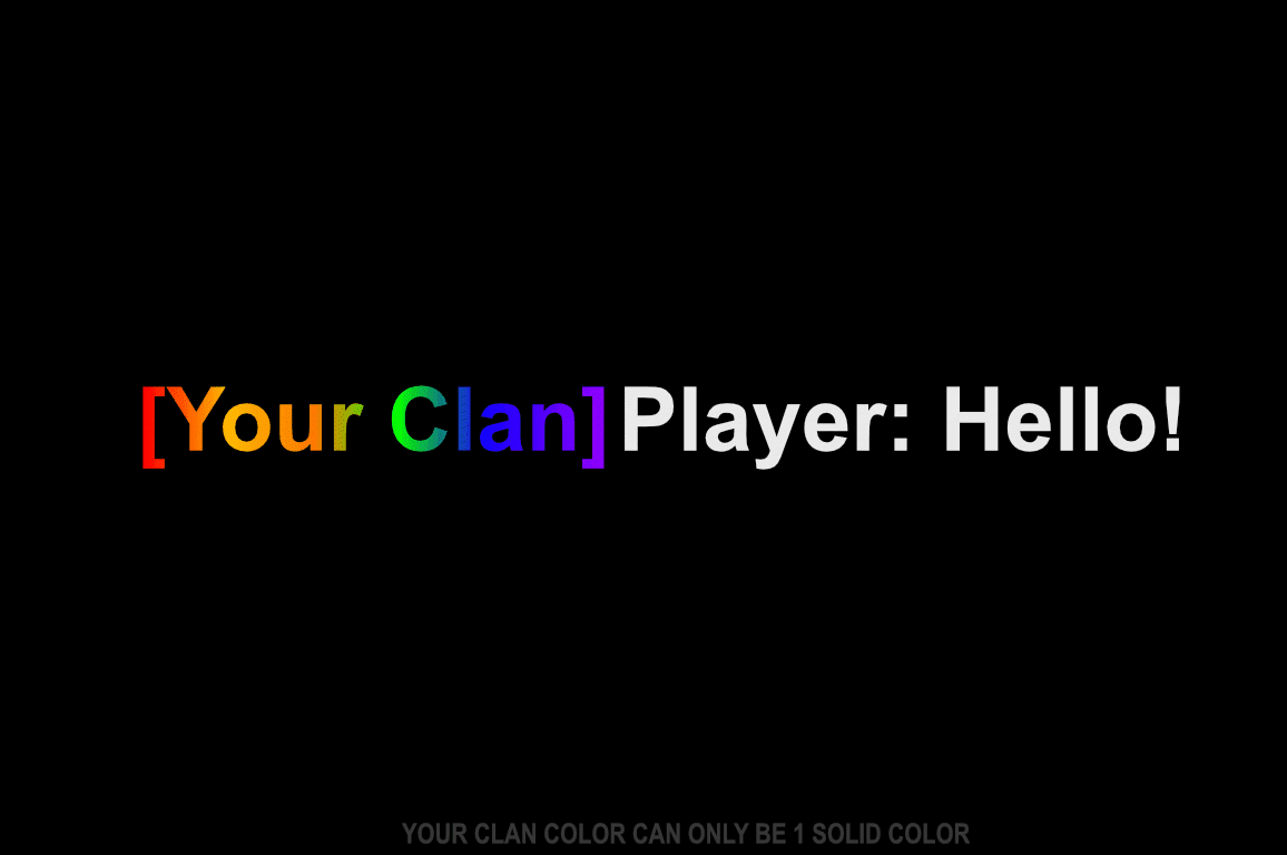 Colored Clan Tag (Lifetime)