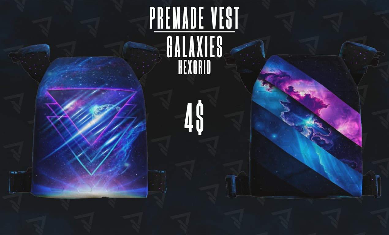 The "Galaxies" Hexgrid Vest